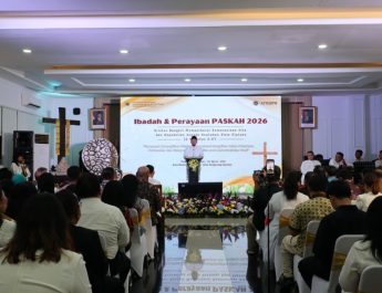 Hadiri Perayaan Paskah Kementerian ATR/BPN, Menteri Nusron: Paskah Membangun Semangat Kebangkitan Bangsa