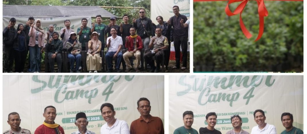 PT Pegadaian Area Sumbawa Resmikan Rumah Bibit dan Serahkan Bantuan 1.000 Bibit Kopi pada Summer Camp IV di Riamau Wawo