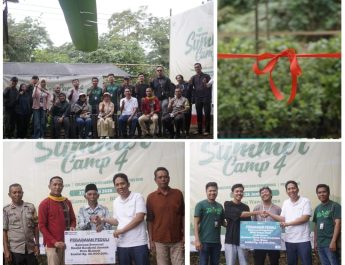 PT Pegadaian Area Sumbawa Resmikan Rumah Bibit dan Serahkan Bantuan 1.000 Bibit Kopi pada Summer Camp IV di Riamau Wawo