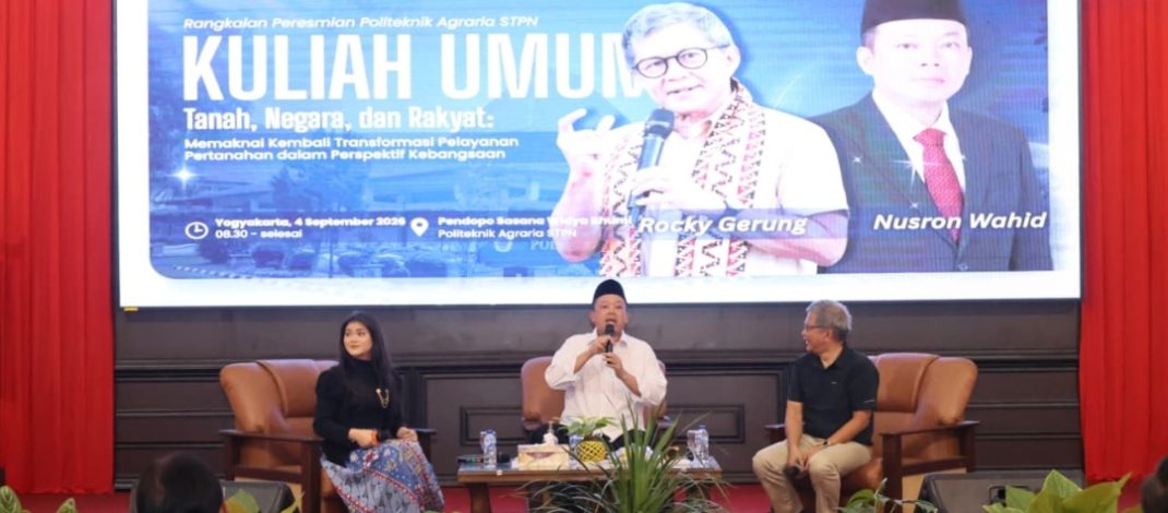 Isi Kuliah Umum di Politeknik Agraria STPN, Rocky Gerung Ingin Taruna/i Pahami Tiga Konsep Pemaknaan Pengelolaan Tanah